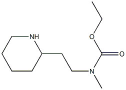 ethyl N-methyl-N-[2-(piperidin-2-yl)ethyl]carbamate Struktur