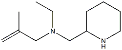 ethyl(2-methylprop-2-en-1-yl)(piperidin-2-ylmethyl)amine Structure