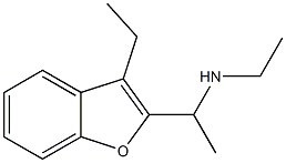 ethyl[1-(3-ethyl-1-benzofuran-2-yl)ethyl]amine Structure