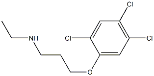 ethyl[3-(2,4,5-trichlorophenoxy)propyl]amine 化学構造式