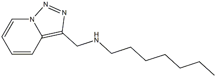 heptyl({[1,2,4]triazolo[3,4-a]pyridin-3-ylmethyl})amine,,结构式