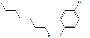 heptyl[(4-methoxyphenyl)methyl]amine,,结构式