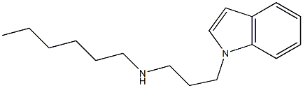 hexyl[3-(1H-indol-1-yl)propyl]amine 结构式