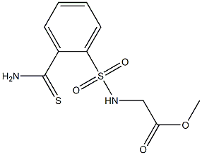  methyl ({[2-(aminocarbonothioyl)phenyl]sulfonyl}amino)acetate