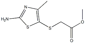 methyl [(2-amino-4-methyl-1,3-thiazol-5-yl)thio]acetate Structure