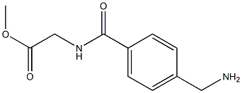 methyl {[4-(aminomethyl)benzoyl]amino}acetate Struktur