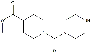 methyl 1-(piperazin-1-ylcarbonyl)piperidine-4-carboxylate Structure