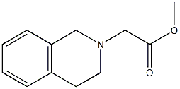 methyl 2-(1,2,3,4-tetrahydroisoquinolin-2-yl)acetate 化学構造式