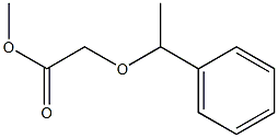methyl 2-(1-phenylethoxy)acetate,,结构式