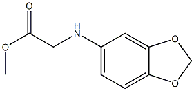 methyl 2-(2H-1,3-benzodioxol-5-ylamino)acetate,,结构式