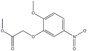 methyl 2-(2-methoxy-5-nitrophenoxy)acetate,,结构式