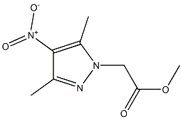 methyl 2-(3,5-dimethyl-4-nitro-1H-pyrazol-1-yl)acetate Struktur