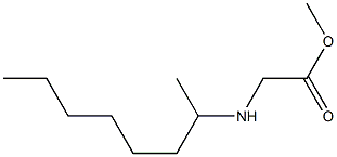 methyl 2-(octan-2-ylamino)acetate Struktur
