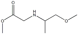 methyl 2-[(1-methoxypropan-2-yl)amino]acetate,,结构式
