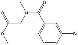 methyl 2-[(3-bromophenyl)-N-methylformamido]acetate