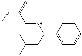 methyl 2-[(3-methyl-1-phenylbutyl)amino]acetate|