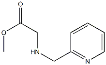 methyl 2-[(pyridin-2-ylmethyl)amino]acetate Structure