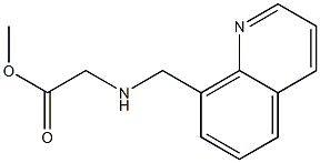 methyl 2-[(quinolin-8-ylmethyl)amino]acetate Structure