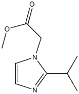 methyl 2-[2-(propan-2-yl)-1H-imidazol-1-yl]acetate 化学構造式