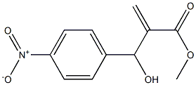 methyl 2-[hydroxy(4-nitrophenyl)methyl]prop-2-enoate 结构式