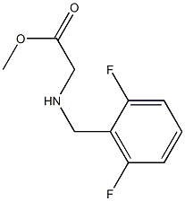 methyl 2-{[(2,6-difluorophenyl)methyl]amino}acetate,,结构式