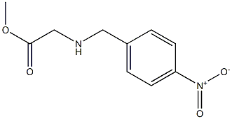 methyl 2-{[(4-nitrophenyl)methyl]amino}acetate,,结构式