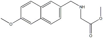 methyl 2-{[(6-methoxynaphthalen-2-yl)methyl]amino}acetate Structure