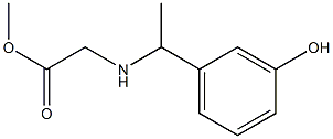methyl 2-{[1-(3-hydroxyphenyl)ethyl]amino}acetate