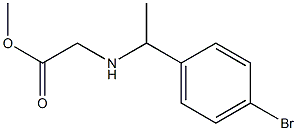 methyl 2-{[1-(4-bromophenyl)ethyl]amino}acetate