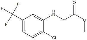 methyl 2-{[2-chloro-5-(trifluoromethyl)phenyl]amino}acetate,,结构式