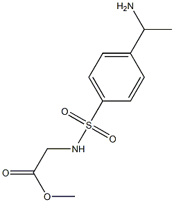 methyl 2-{[4-(1-aminoethyl)benzene]sulfonamido}acetate