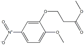 methyl 3-(2-methoxy-5-nitrophenoxy)propanoate Struktur