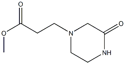 methyl 3-(3-oxopiperazin-1-yl)propanoate Struktur