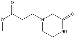 methyl 3-(3-oxopiperazin-1-yl)propanoate 结构式