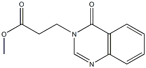 methyl 3-(4-oxo-3,4-dihydroquinazolin-3-yl)propanoate Structure