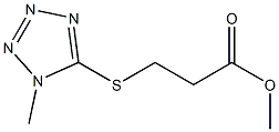 methyl 3-[(1-methyl-1H-1,2,3,4-tetrazol-5-yl)sulfanyl]propanoate Struktur
