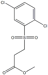 methyl 3-[(2,5-dichlorobenzene)sulfonyl]propanoate Structure