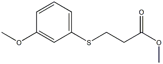 methyl 3-[(3-methoxyphenyl)sulfanyl]propanoate,,结构式