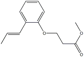 methyl 3-[2-(prop-1-en-1-yl)phenoxy]propanoate,,结构式