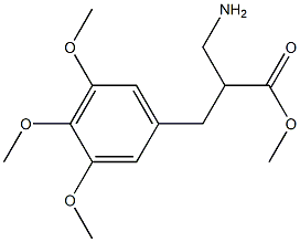 methyl 3-amino-2-[(3,4,5-trimethoxyphenyl)methyl]propanoate Struktur