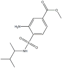 methyl 3-amino-4-[(3-methylbutan-2-yl)sulfamoyl]benzoate,,结构式