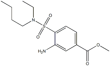 methyl 3-amino-4-[butyl(ethyl)sulfamoyl]benzoate,,结构式