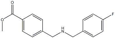 methyl 4-({[(4-fluorophenyl)methyl]amino}methyl)benzoate Structure