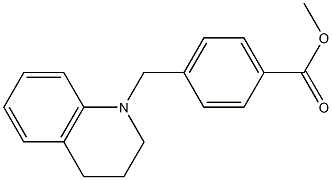 methyl 4-(1,2,3,4-tetrahydroquinolin-1-ylmethyl)benzoate Struktur