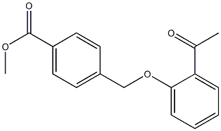 methyl 4-(2-acetylphenoxymethyl)benzoate Struktur