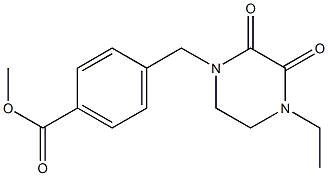 methyl 4-[(4-ethyl-2,3-dioxopiperazin-1-yl)methyl]benzoate Structure