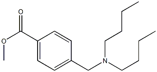 methyl 4-[(dibutylamino)methyl]benzoate Struktur