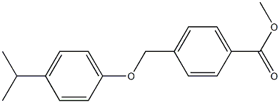 methyl 4-[4-(propan-2-yl)phenoxymethyl]benzoate Struktur