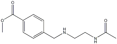 methyl 4-{[(2-acetamidoethyl)amino]methyl}benzoate,,结构式