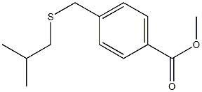 methyl 4-{[(2-methylpropyl)sulfanyl]methyl}benzoate Structure